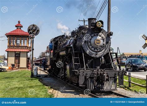 Steam Locomotive in Strasburg PA Editorial Stock Image - Image of ...