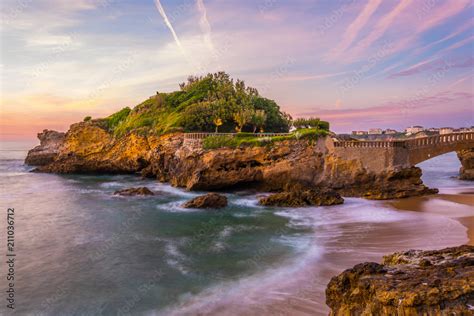 Rocher Du Basta Island In Biarritz France Stock Photo Adobe Stock