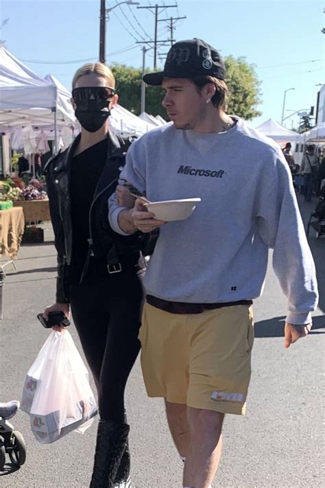 Nicola Peltz and Brooklyn Beckham at the West Hollywood Farmers Market