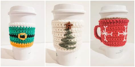 Top 4 Crochet Cup Cozy Christmas Patterns - Crochet Kingdom