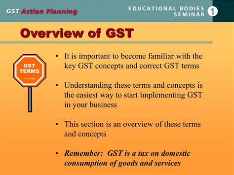 Ppt Educational Bodies Course 1 Gst Introduction And Registration Powerpoint Presentation Id