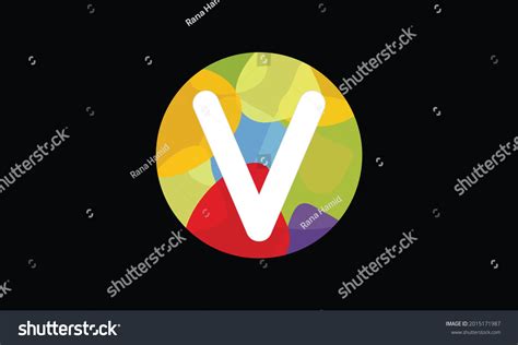 Colorful Letter V Logo Design Vector Stock Vector (Royalty Free ...