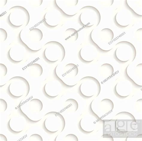 Seamless Circle And Ring Pattern Vector Soft Background Stock Vector