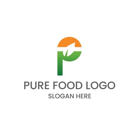 Premium Vector A Logo For Pure Food Company