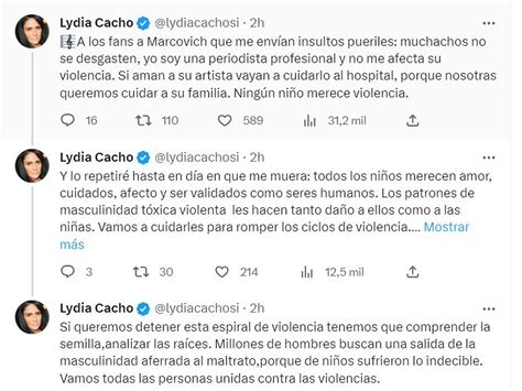 Lydia Cacho Se Ala A Marcovich De Caifanes Por Violencia Lo