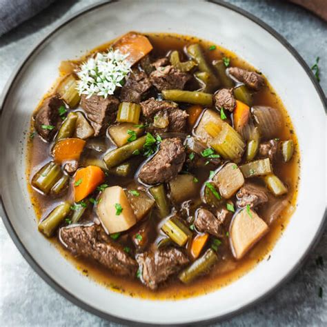 Vegetable Beef Soup Instant Pot Low Carb Low Carb Maven