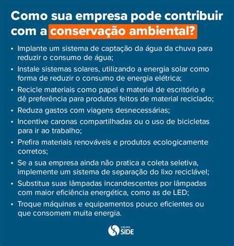 Conservação, Limpeza e Sustentabilidade Ambiental