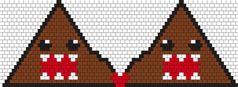 Domo Kun Bikini B Cup Bead Pattern Peyote Bead Patterns Characters Bead Patterns