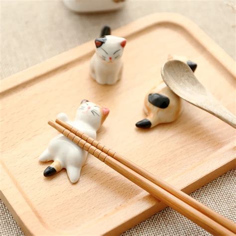 Aliexpress.com : Buy 1 set Zakka Cute ceramic Chopstick Stand Rest ...