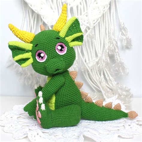 Baby Dragon Crochet Pattern Printable Pdf Amigurumi Today Shop