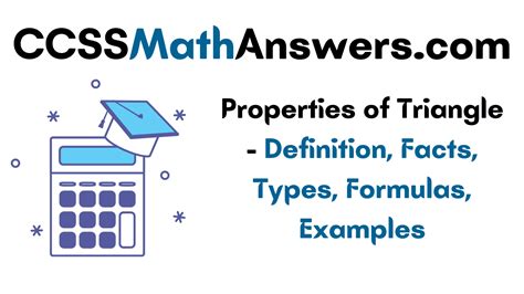 Properties of Triangle – Definition, Facts, Types, Formulas, Examples ...