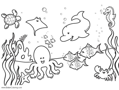 Printable Under The Sea Coloring Pages