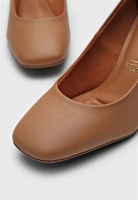 Scarpin Vizzano Salto Geométrico Nude Compre Agora Dafiti Brasil
