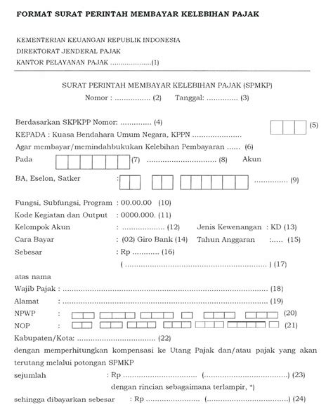 Detail Contoh Surat Permohonan Pengembalian Kelebihan Pembayaran