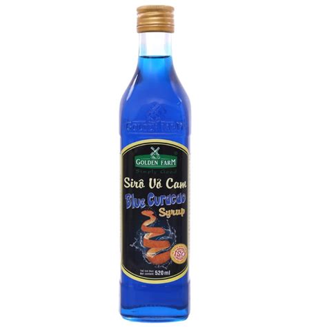 Syrup Golden Farm Vỏ Cam Blue Curacao Syrup 520 ml SGF023 Shopee