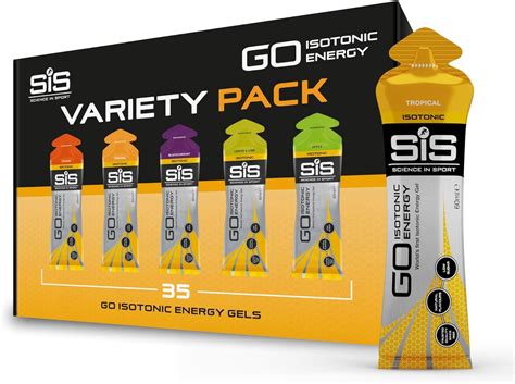 Ciencia en el Deporte | SiS Go Isotonic Energy Gel Variety Pack, 35 x ...