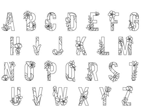 Lettre alphabet printemps à imprimer artherapie - Artherapie.ca
