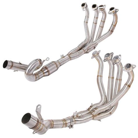 Buy Motorcycle Full Exhaust System Vent Front Pipe Link Connect For