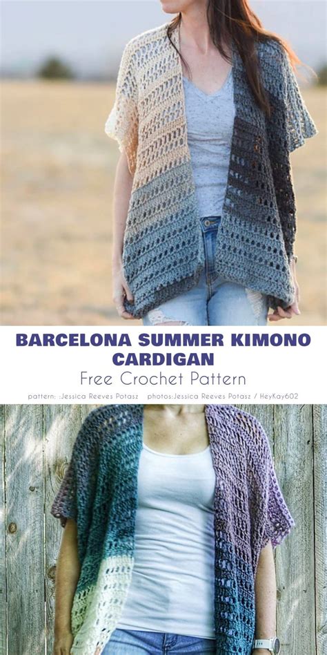 Kimono Cardigan Pattern Duster Pattern Crochet Cardigan Pattern Free