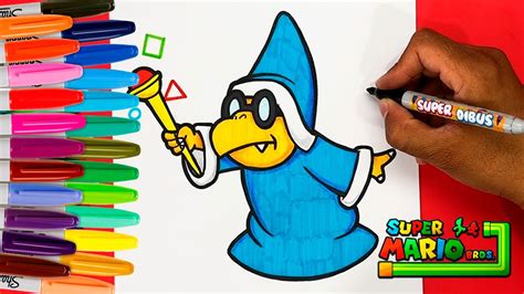 Como Dibujar Al Magikoopa Kamek De Super Mario Bros How To Draw A