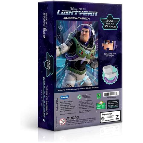 Quebra Cabeça Puzzle Buzz Lightyear Pixar 200 Peças Jak Submarino