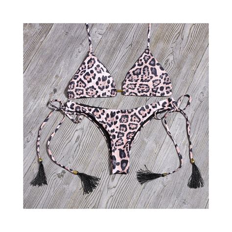 Dwuczęściowy strój kąpielowy dla kobiet bikini na wakacje we wzory klasyczny wygodny modny seksowny