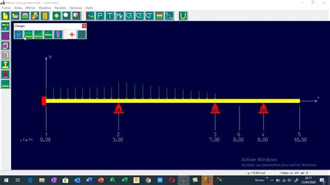 Tutoriel Rdm Exercice Simple Sur Poutre Continue Avec Console