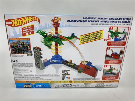 Hot Wheels City Pista Ataque Aereo Del Dragon Meses Sin Intereses