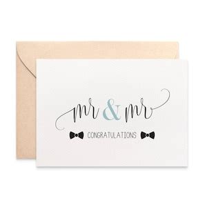Mr And Mr Wedding Card Gay Wedding Card Wedding Day Card Gay Couple Card Same Sex Marriage