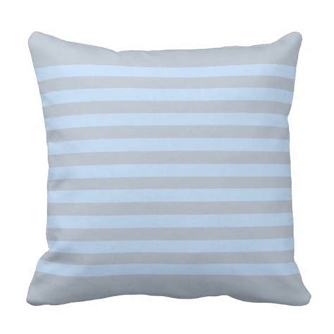 Modern Light Blue Gray Stripes Throw Pillow Stripe Throw Pillow Gray Stripes Modern Lighting