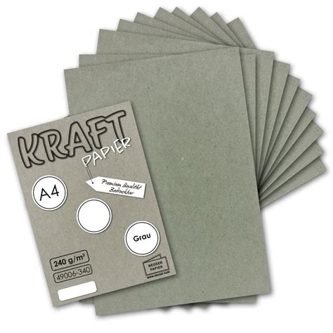 X Vintage Kraftpapier In Grau Din A X Cm X Mm