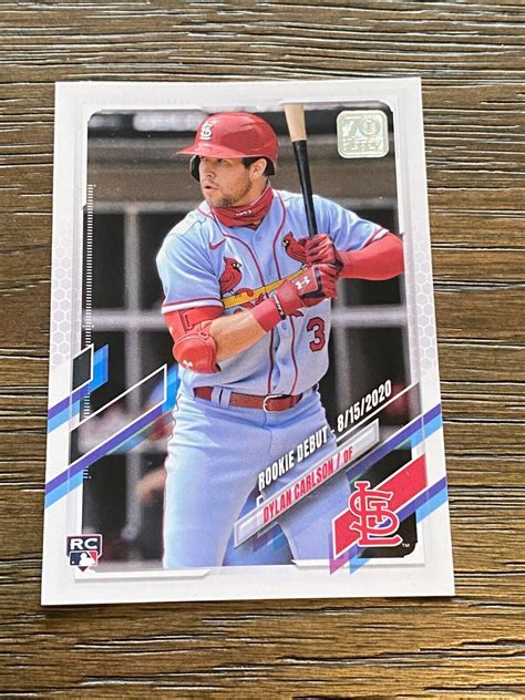 Dylan Carlson 2021 Topps Update Series Rookie Debut US197 St Louis