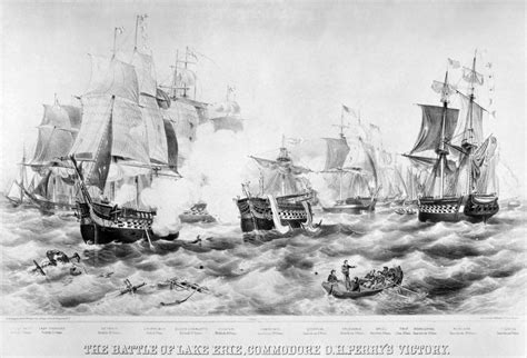 Battle Of Lake Erie 1813 Noliver Hazard Perrys Victory At Lake Erie