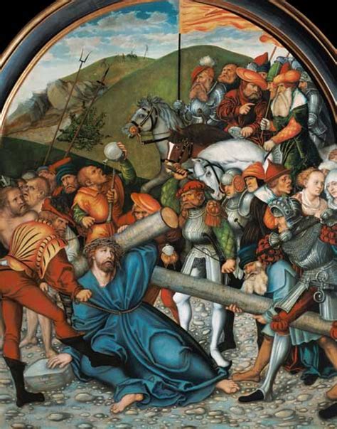 Christ Carrying The Cross Lucas Cranach D Ä Als Kunstdruck Oder