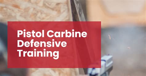 Pistol Carbine Defensive Training Mh Tactical Response Group Limited