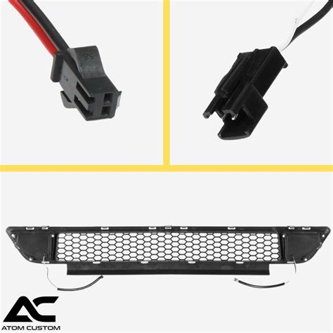 Rejilla Frontal Inferior Con Barras Led Verticales Blancas Mustang