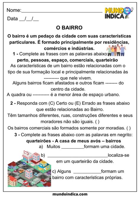 20 Atividades de Geografia para o 3 ano do Ensino Fundamental