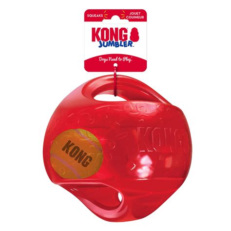 Kong Jumbler Джумблер мячик, игрушка для собак крупных пород, 18 см 6 ...