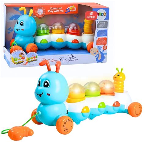 Centopeia De Brinquedo - Brinquedo Divertido Centopeia Interativa Sons Luzes Azul Castela ...