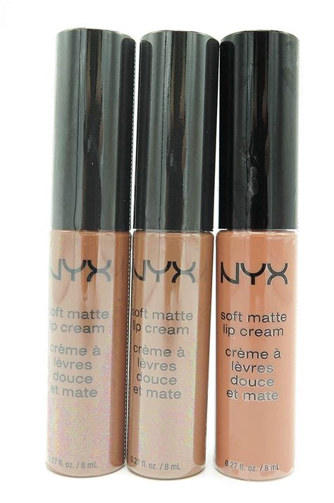 Amazon Nyx Soft Matte Lip Cream Stockholm London Abu Dhabi Nude Collection Pack Of