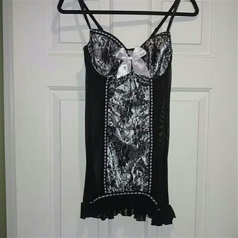 Intimates Sleepwear New Black Lace Fitted Chemise Lingerie Poshmark