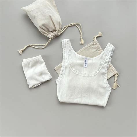 Organic Cotton Homewear Set White Homewear Set White Cotton Sleepwear Cotton Lingerie Set
