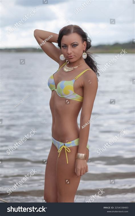 Beautiful Woman Sexy Bikini On Beach Stock Photo 2254338483 Shutterstock