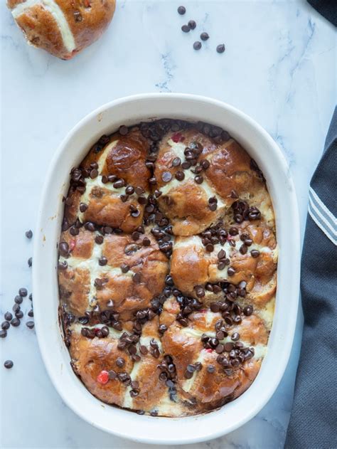 Hot Cross Buns Bread Pudding Breads And Sweets
