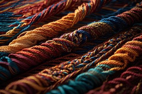 Premium AI Image | Colorful Handmade Wool Craft