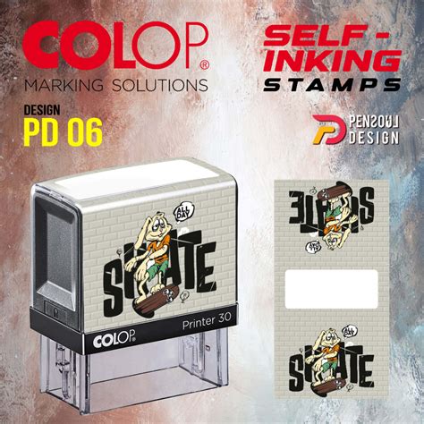 Custom Design Cover Colop Printer Line Standard Stamp P