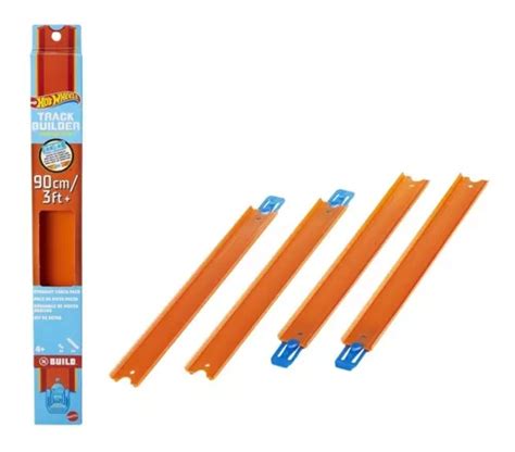 Hot Wheels Track Builder Pacote Pistas Retas Laranja Mattel Mercadolivre