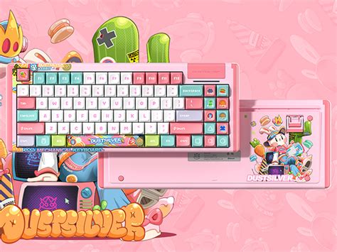 Mua DUSTSILVER D Wireless Cyberpunk Mechanical Keyboard With RGB Hot Swappable Bluetooth