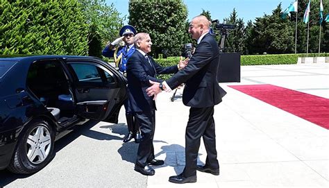 President Of Azerbaijan Ilham Aliyev Receives Prime Minister Muhammad