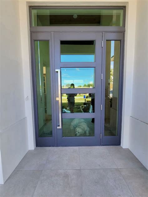 WinDoor Estate Impact Entry Door With Contemporary Handle